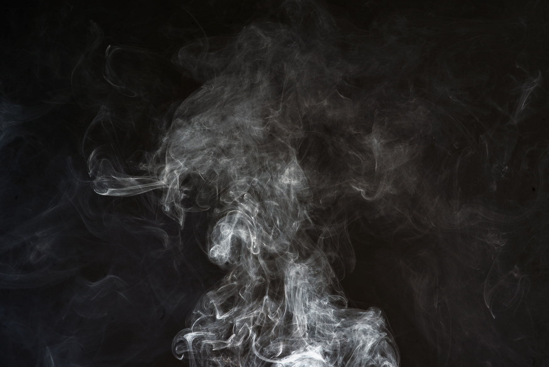 Smoke on Black Background